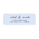 Search for light blue return address labels Elegant