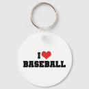 Search for love baseball key rings Heart