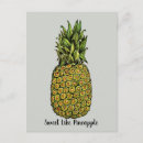 Search for pineapples postcards Watercolor pineapple