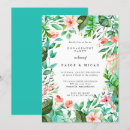 Search for beach engagement party invitations Botanical