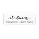 Search for script name return address labels Typography