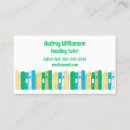 Search for reading business cards Teacher