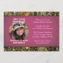Search for pink camo birthday invitations Hunting