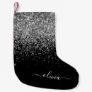 Search for black and silver christmas stockings For her
