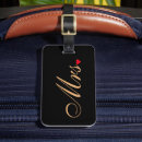 Search for his and hers luggage tags Newlyweds