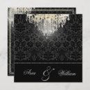 Search for crystal chandelier invitations Black