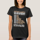 Search for uterine cancer tshirts Warrior