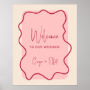 Search for welcome to our wedding signs Pink