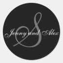 Search for s monogram wedding stickers Initial
