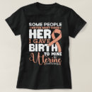 Search for uterine cancer tshirts Fighter