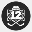 Search for number twelve stickers Goalie