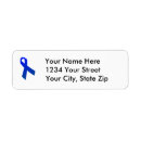 Search for awareness return address labels Blue