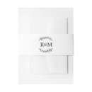 Search for wedding invitation belly bands Black