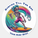 Search for surfing skeleton stickers Surfer