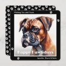 Search for boxer dog christmas cards Watercolor