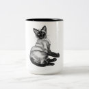 Search for siamese cat mugs Black