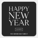 Search for modern new years stickers Unique