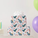 Search for dinosaur birthday wrapping paper T rex