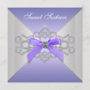 Search for diamond sweet 16 invitations Purple