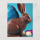 Search for blue easter egg postcards Rabbit