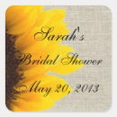 Search for burlap bridal shower stickers Sunflower