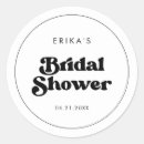 Search for stylish black and white stickers Bridal shower