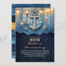 Search for nautical anniversary invitations Vintage