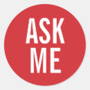 Search for ask me stickers Red