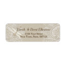 Search for burlap lace return address labels Elegant