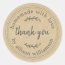 Search for kitchen thank you stickers Kraft paper