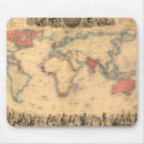 Search for map of the world mousepads Old