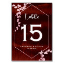 Search for burgundy and blush table cards Red