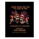 Search for halloween party posters Black