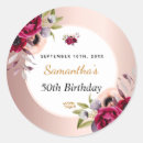 Search for metallic rose stickers Burgundy