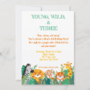 Search for young wild and three birthday invitations Kids