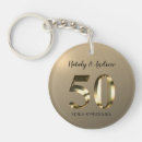 Search for gold 50th anniversary key rings Golden