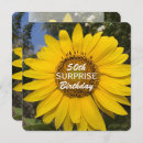 Search for sunflower 50th birthday invitations Surprise birthday party