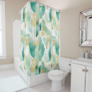 Search for gold and green shower curtains Abstract