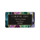 Search for purple teal return address labels Gold