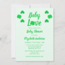 Search for clover baby shower invitations St patrick's day