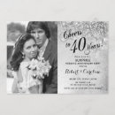 Search for surprise 40th anniversary invitations Elegant