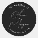 Search for minimalist wedding stickers Typography