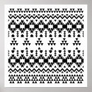 Search for black and white triangle pattern posters Tribal