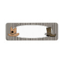 Search for cowboy hat return address labels Rodeo