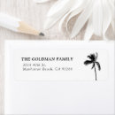 Search for beachy return address labels Palm tree