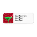 Search for martini return address labels Candy cane