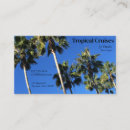 Search for getaway business cards Tropical