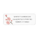 Search for cherry blossom return address labels weddings Floral