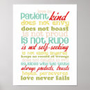 Search for love is patient love is kind posters Verse