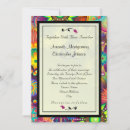 Search for multicolor wedding invitations Bright